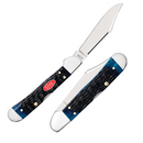 Case XX Mini Copperlock Stainless Steel Locking Clip Blade Navy Blue Jigged Bone Handle 06891 -Case Cutlery - Survivor Hand Precision Knives & Outdoor Gear Store
