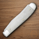 Case XX Psalm 23 Trapper Pocket Knife Stainless Steel Blades Natural Bone Handle 08795