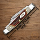 Case XX Small Stockman Pocket Knife Stainless Steel Blades Red Stag Handle 09449