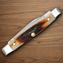 Case XX Cutlery Small Pen Pocket Knife Stainless Steel Blades Red Stag Handle 09581