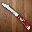 Case XX Mini Copperlock Folding Knife Tru-Sharp Steel  Blade Pocket Old Red Bone Handle