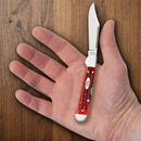 Case XX Mini Copperlock Folding Knife Tru-Sharp Steel  Blade Pocket Old Red Bone Handle