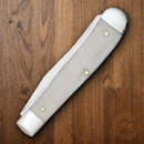 Case XX Papaw Pocket Knife Stainless Steel Blades Natural Smooth Bone Handle 10430