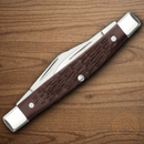 Case XX Stockman Brown Delrin Pocket Knife Surgical Steel Blades Synthetic Handle 00106