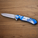 Case XX Kinzua Linerlock Folding Knife S35VN Steel Blade Blue Aluminum Handle