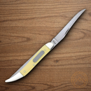 Case XX Cutlery Fish Pocket Knife Stainless Steel Blades Yellow Synthetic Handle 120