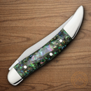 Case XX Small Texas Toothpick Folding Knife Stainless Steel Blade Abalone Handle
