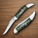 Case XX Small Texas Toothpick Folding Knife Stainless Steel Blade Abalone Handle