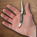 Case XX Small Texas Toothpick Folding Knife Stainless Steel Blade Abalone Handle