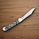 Case XX Mini Copperlock Folding Knife Stainless Steel Clip Blade Abalone Handle