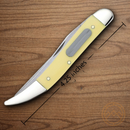 Case XX Cutlery Fish Pocket Knife Stainless Steel Blades Yellow Synthetic Handle 120