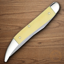 Case XX Cutlery Fish Pocket Knife Stainless Steel Blades Yellow Synthetic Handle 120