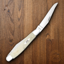 Case XX Muskrat Pocket Knife Stainless Steel Blades Natural Smooth Bone Handle