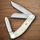Case XX Sowbelly Pocket Knife Stainless Steel Blades Natural Smooth Bone Handle