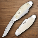 Case XX Sowbelly Pocket Knife Stainless Steel Blades Natural Smooth Bone Handle