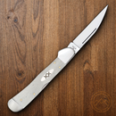 Case XX Copperlock Folding Knife Stainless Blade Natural Smooth Bone Handle