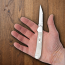 Case XX Copperlock Folding Knife Stainless Blade Natural Smooth Bone Handle