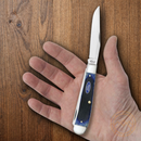 Case XX Ford Trapper Pocket Knife Stainless Steel Blades Blue Sawcut Bone Handle