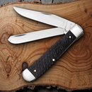 Case XX Ford Trapper Pocket Knife Stainless Steel Blades Sculped Bone Handle