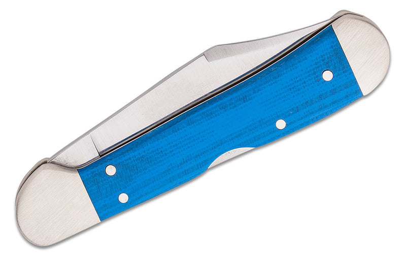 Case XX Mini Copperlock Folding Knife Tru-Sharp Surgical Steel Spear Clip Blade Smooth Blue G10 Handle 16754 -Case Cutlery - Survivor Hand Precision Knives & Outdoor Gear Store