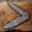 Case XX BSA Tec-X Folding Knife 3.5" Stainless Steel Blade Gray Stainless Handle 18061