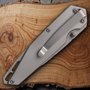 Case XX BSA Tec-X Folding Knife 3.5" Stainless Steel Blade Gray Stainless Handle 18061