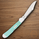 Case XX Mini Copperlock Folding Knife Stainless Blade Seafoam Green G10 Handle