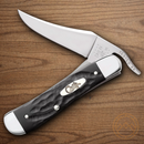Case XX Russlock Rough Folding Knife 2.7" Stainless Blade Black Synthetic Handle 18224