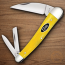 Case XX Seahorse Whittler Pocket Knife Stainless Steel Blades Smooth Bone Handle