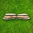 Case XX Wooden Kit Mini Trapper Pocket Knife Hardwood One Piece Contruction