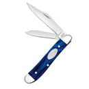 Case XX Peanut Pocket Knife Stainless Steel Clip And Pen Blades Blue Pearl Kirinite Handle 23446 -Case Cutlery - Survivor Hand Precision Knives & Outdoor Gear Store