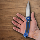 Case XX Marilla Folding Knife 3.75" S35VN Steel Blade Blue Aluminum/Black G10 Inlay Handle