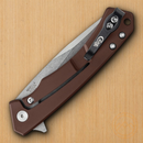 Case XX Marilla EDC Frame Folding Knife 3.75" S35VN Steel Blade Brown Anodized Aluminum/Black G10 Inlay Handle