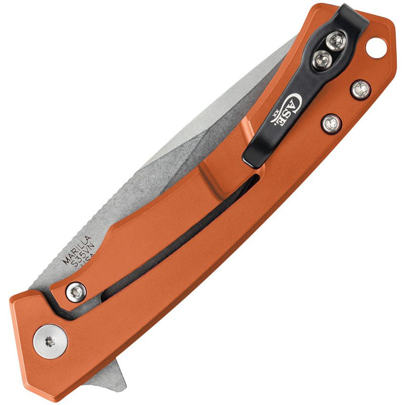 Case XX Marilla Framelock Folding Knife 3.75" S35VN Steel Blade Orange Aluminum With Black G10 Handle 25886 -Case Cutlery - Survivor Hand Precision Knives & Outdoor Gear Store