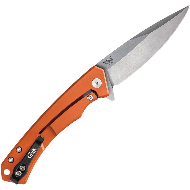 Case XX Marilla Framelock Folding Knife 3.75" S35VN Steel Blade Orange Aluminum With Black G10 Handle 25886 -Case Cutlery - Survivor Hand Precision Knives & Outdoor Gear Store