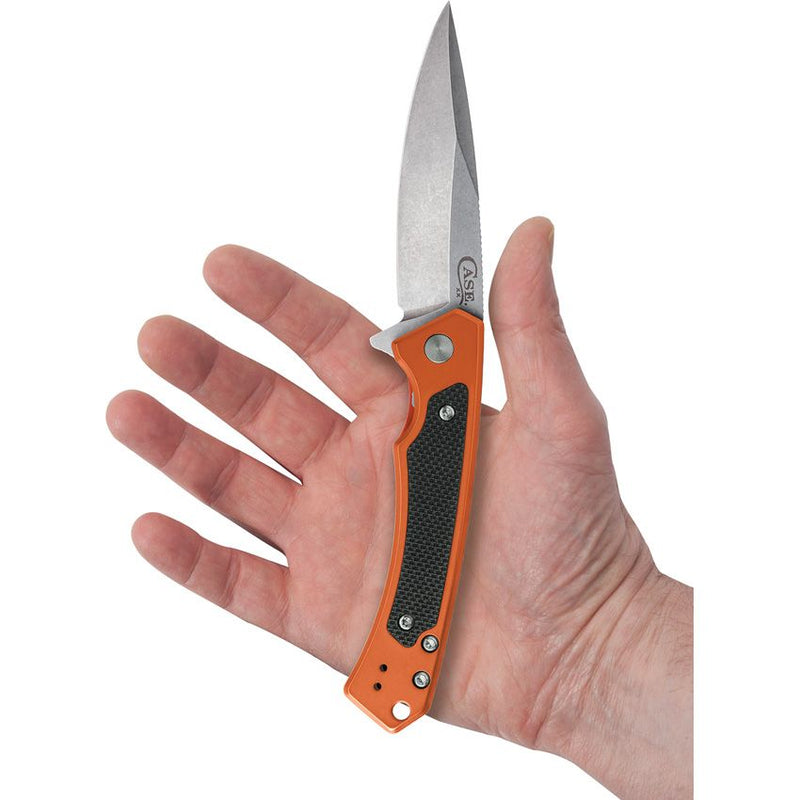 Case XX Marilla Framelock Folding Knife 3.75" S35VN Steel Blade Orange Aluminum With Black G10 Handle 25886 -Case Cutlery - Survivor Hand Precision Knives & Outdoor Gear Store