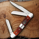 Case XX Jeep Med Stockman Pocket Knife Stainless Steel Blades Jigged Bone Handle