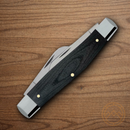 Case XX Stockman Pocket Knife Stainless Steel Blades Black Smooth Micarta Handle 27732