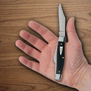 Case XX Stockman Pocket Knife Stainless Steel Blades Black Smooth Micarta Handle 27732