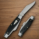 Case XX Stockman Pocket Knife Stainless Steel Blades Black Smooth Micarta Handle 27732