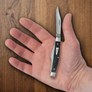 Case XX Stockman Pocket Knife Stainless Steel Blades Black Smooth Micarta Handle