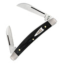 Case XX Small Congress Pocket Knife Stainless Steel Sheepsfoot And Pen Blades Black Smooth Micarta Handle 27821 -Case Cutlery - Survivor Hand Precision Knives & Outdoor Gear Store