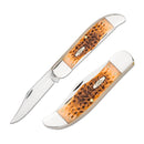 Case XX Folding Hunter Pocket Knife Carbon Steel Clip And Skinner Blades Jig Amber Bone Handle 30093 -Case Cutlery - Survivor Hand Precision Knives & Outdoor Gear Store