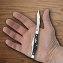 Case XX Stockman Pocket Knife Stainless Steel Blades Blue Jigged Bone Handle 02806