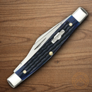Case XX Stockman Pocket Knife Stainless Steel Blades Blue Jigged Bone Handle 02806