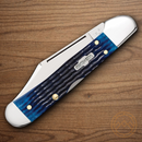 Case XX Mini Copperlock Folding Knife 2.72" Surgical Steel Blade Navy Blue Bone Handle 02864