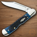 Case XX Mini Copperlock Folding Knife 2.72" Surgical Steel Blade Navy Blue Bone Handle 02864
