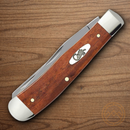 Case XX Trapper Pocket Knife Stainless Steel Blades Smooth Chestnut Bone Handle 28707