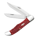 Case XX Pocket Knife Carbon Steel Clip And Skinner Blades Dark Red Peach Seed Jigged Bone Handle 31960 -Case Cutlery - Survivor Hand Precision Knives & Outdoor Gear Store