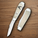 Case XX U.S. Air Force Pocket Knife Stainless Steel Blades Natural Smooth Bone Handle 32403